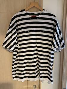 Supreme/シュプリーム★Bar Stripe Tee★ボーダーT★L