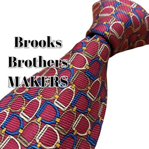 ★Brooks Brothers MAKERS★　レッド系　総柄　USA製