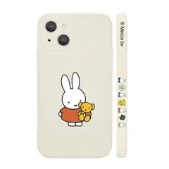 新品☆iPhone14用_ホワイト iPhone14 用 ケース ミッフィー iPhone 14 用 保護カバー キャラクター スマホケース ［シリコン 軽薄型 ワイヤレス充電対応 レンズ保護 ストラップホール付き］ 6.1インチ ケース アイフォン14 対応