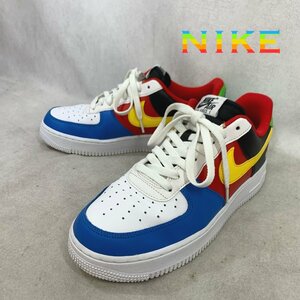 美品 NIKE AIR FORCE 1 07 QS UNO ナイキ エアフォース ウノ DC8887-100 ローカット スニーカー 27cm メンズ シューズ 靴