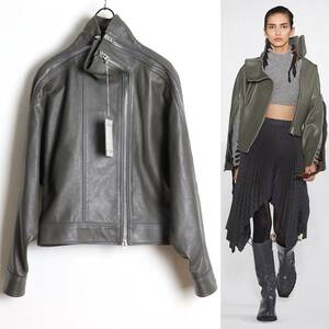 Acne Studios 19AW Deconstructed Leather Jacket 32 デコンストラクテッド レザージャケット ライダース ブルゾン 変形 ジップ アクネ