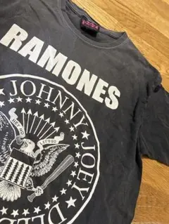 90s RAMONES ラモーンズ Tシャツ フェードブラック　ビンテージ