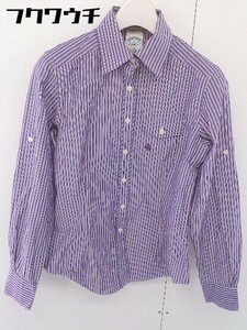 ◇ Brooks Brothers ブルックス ブラザーズ 長袖 シャツ ブラウス サイズ0 ブルー系 レッド系 レディース