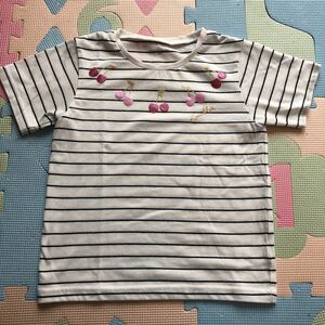 【即決】グローバルワークとっても可愛い女の子用半袖Tシャツ 130cm