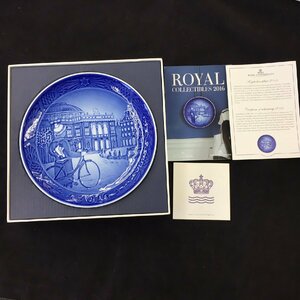 【未使用品】ROYAL COPENHAGEN(ロイヤル コペンハーゲン) イヤープレート 2016 ※箱、印刷物付き (管理番号：063102)