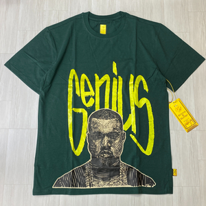 米国新進気鋭ブランド 【M】 Bricks & Butter ブリックス＆バター 半袖 グラフィック Tシャツ GENIUS ジーニアス 緑 USA正規品 HIPHOP