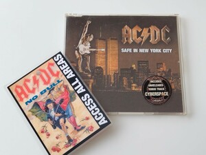【AAAパス付】AC/DC / Safe In New York City/Cyber Space(NON LP Track)/Back In Black(Madrid LIVE)MAXI CD ELEKTRA GERMANY E7072CD 