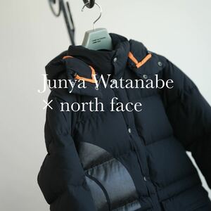 17aw ノースフェイス × ジュンヤワタナベ コムデギャルソン ロゴプリント シエラ ダウン ジャケット junya watanabe comme des garcons