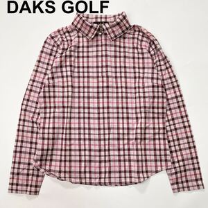 DAKS GOLF ダックス ゴルフ ジャケット チェック L レディース B112405-87