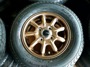 新品ホイール中古タイヤセット★JPスタイル/バーニーリミテッド★ヨコハマ★145/80R12-80/78★軽トラ軽バンN-VAN等　4本セット