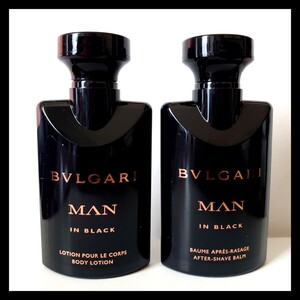 新品 未使用 未開封 メンズ BVLGARI ブルガリ MAN IN BLACK メン イン ブラック ボディローション & アフターシェーブバーム 顔乳液