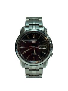 SEIKO◆自動巻腕時計/アナログ/-/BLK/SLV/7S26-03S0