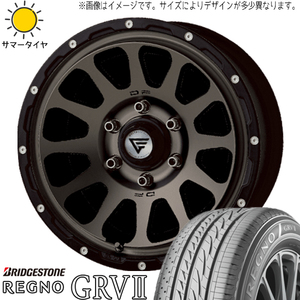 215/65R16 サマータイヤホイールセット ハイエース (BRIDGESTONE REGNO GRV2 & DELTAFORCE OVAL 6穴 139.7)