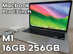 Apple MacBook Pro 13(2020, A2338) M1 / RAM 16GB / SSD 256GB / シルバー / 充放電回数 : 440 [MC053]