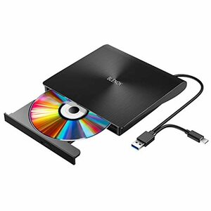 【訳有未使用】Enhau DVDドライブ 外付け 【進化バージョン USB3.0】 ポータブルドライブ CD/…_C_702