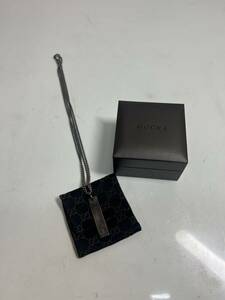 GUCCI グッチ ネックレス プレートネックレス silver 925