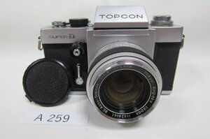 A259◆TOPCON SUPER D 一眼レフカメラ フィルムカメラ RE.Auto-Topcor 1:1.8 F=5.8cm 角へこみ有