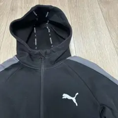 キッズ140 プーマ/PUMA ジップパーカー ブラック