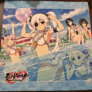 閃乱カグラ 秋葉原セガ コラボカフェ限定 シノビマスタークローズドマイクロファイバータオル 国立半蔵学院 ★