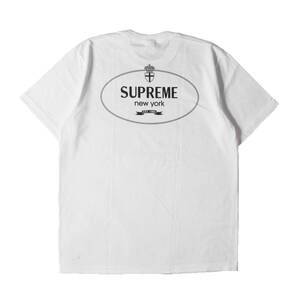 【新品】Supreme シュプリーム Tシャツ サイズ:M / 24AW エンブレムロゴ クルーネック Tシャツ (Crest Tee) / ホワイト 白