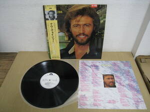 「607183/I7C」LPレコード 見本盤　帯付　Barry Gibb - Now Voyager バリー・ギブ　ビージーズ 国内盤　プロモ 白レーベル