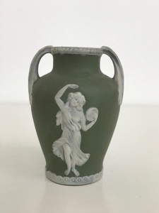 花瓶　ウェッジウッドスタイル【アンティーク】陶器 (256)