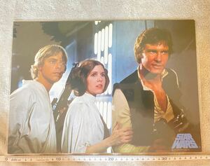 1977年 Star Wars エピソード4 大判 ロビーカード　B4サイズ　当時物 スターウォーズ A New Hope Lobby card ルーク・ソロ・レイア