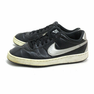 y■【24.5cm】ナイキ/NIKE BRUTEZ ブルテッツ 443627-001フェイクレザースニーカー■黒LADIES向き/60【中古】■