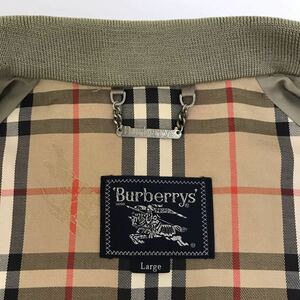 909　中古　Burberry　ブルゾン　Lサイズ　ユニセックス　ジャンク　オリーブ　90ｓ　ジャケット　上着　バーバリー