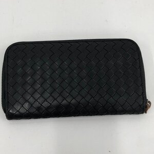 BOTTEGA VENETA　ボッテガヴェネタ　イントレチャート　ラウンドファスナー長財布　114076 V4651 1000【DAAR2028】