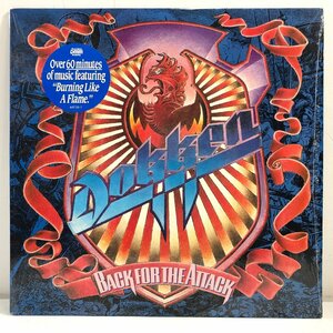 【US盤 LP】DOKKEN / BACK FOR THE ATTACK バック・フォー・ジ・アタック / ドッケン 4thAL ジョージ・リンチ 内袋 ELEKTRA 60735-1 ▲