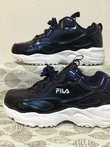 ◆美品 送料込◆24.0 フィラ FILA スニーカー 紺 07◆0606