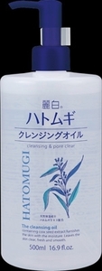 まとめ得 麗白 ハトムギクレンジングオイル ５００ｍｌ 熊野油脂 メイク落とし・クレンジング x [4個] /h