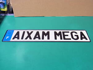 ■■ユーロプレート ナンバープレート フランス 「AIXAM MEGA」 とても程度の良いUSED品！