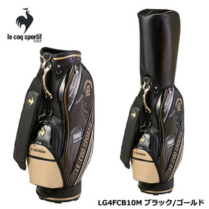 ルコック LG4FCB10M ブラック×ゴールド キャディバッグ 大口径 9.0型 47インチ対応 le coq sportif GOLF BKGD 20p 即納