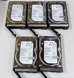 5個セット HP マウンタ付き Seagate ST1000NM0023 0045 1TB HDD 3.5インチ SAS データ消去 ハードディスク シーゲイト S010904