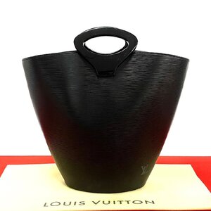 極 美品 希少品 LOUIS VUITTON ルイヴィトン ノクタンブル エピ レザー 本革 ハンドバッグ トートバッグ ノワール ブラック 13533