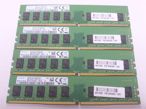 メモリ デスクトップパソコン用 Samsung DDR4-2400 PC4-19200 ECC Unbuffered 8GBx4枚合計32GB 起動確認済です M391A1K43BB1-CRCQ④