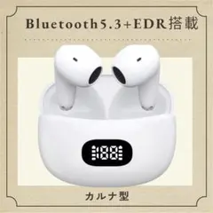 Bluetooth5.3 ワイヤレスイヤホン カルナ型自動ペアリングEDR搭載