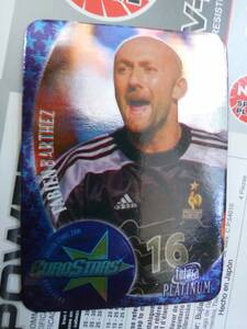 】Futera 2001 Platinum】EU 1of18 /Fabien Barthez●3800限定 Euro Stars