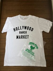 ハリウッドランチマーケット ウインドウ サイン ロゴ ショートスリーブ Tシャツ Sサイズ