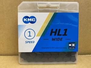 KMC 　新品未使用　HL1 WIDE チェーン　ブラック　半コマ　BMX シングルスピード　ピスト