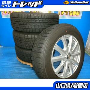 送料無料 中古 スタッドレス ノーストレック N3i 195/65R15 91Q ホイール 4本 CT ウィッシュ プリウス プレミオ インプレッサ ビスタ