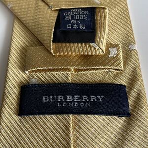 BURBERRY LONDON (バーバリーロンドン)ゴールドホースロゴドットネクタイ