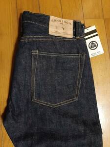 新品未使用 桃太郎ジーンズ MOMOTARO JEANS LOT MFJE03043A MFJE03053A 001 COTTON100％ W32 デニム色 岡山 児島 MEDE IN JAPAN MSSJ0306⑤