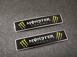 MONSTER★12*2.6CM★カーステッカー エンブレム プレート アルミ製 フェンダーバッジ シール 傷を隠す 2枚セット 559番