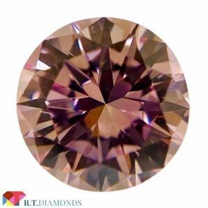 FANCY PURPLISH PINK 0.60ct RD/RT2863/GIA