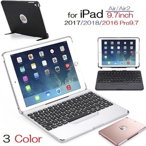F611 iPad 9.7インチ/Air/Air2/Pro9.7用Bluetoothワイヤレス キーボード ケース 分離 合体両用 ノートブック風 黒