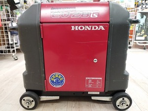 【訳あり品】【埼玉県蓮田市◆引取限定】中古品 HONDA ホンダ 2.8kVA 正弦波 インバーター 発電機 EU28is セルスターター付 車輪あり