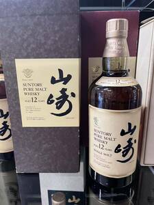 未開栓★SUNTORY WHISKY サントリー ウイスキー 山崎 12年ピュアモルト YAMAZAKI PUREMALT 750ml ★福岡県内限定発送★業者全国発送★